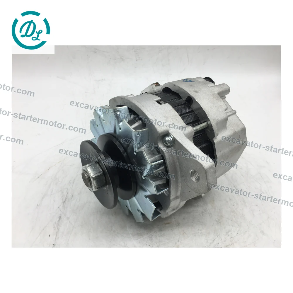 A4T40386 ME077790 24V 50A Alternator for Mitsubishi Fuso 6D17 6M61, OEM/reference A4T40386, 24V 50A Two-Groove Alternator, product view 6