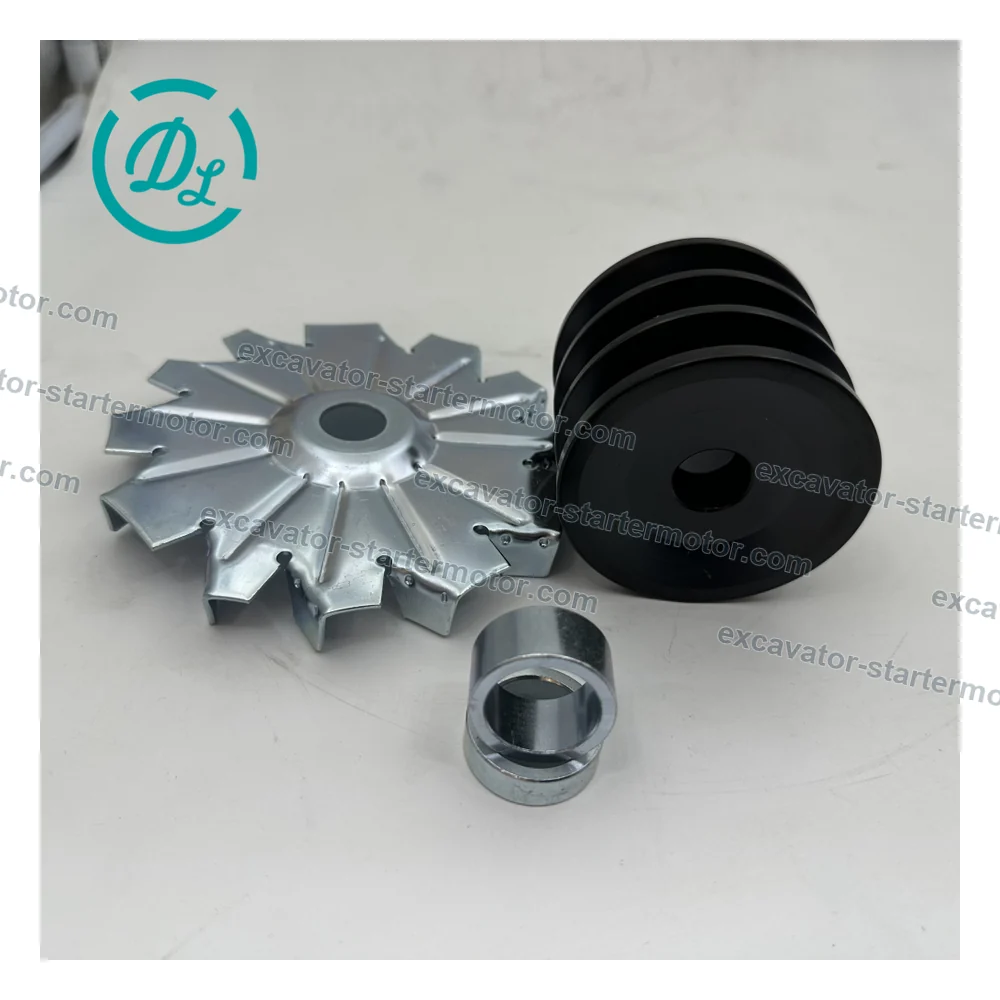 8-98238-727-0 Generator Pulley Assembly for Isuzu 6HK1 6WG1 Engines, OEM/reference 8-98238-727-0, Generator Pulley Assembly, product view 4