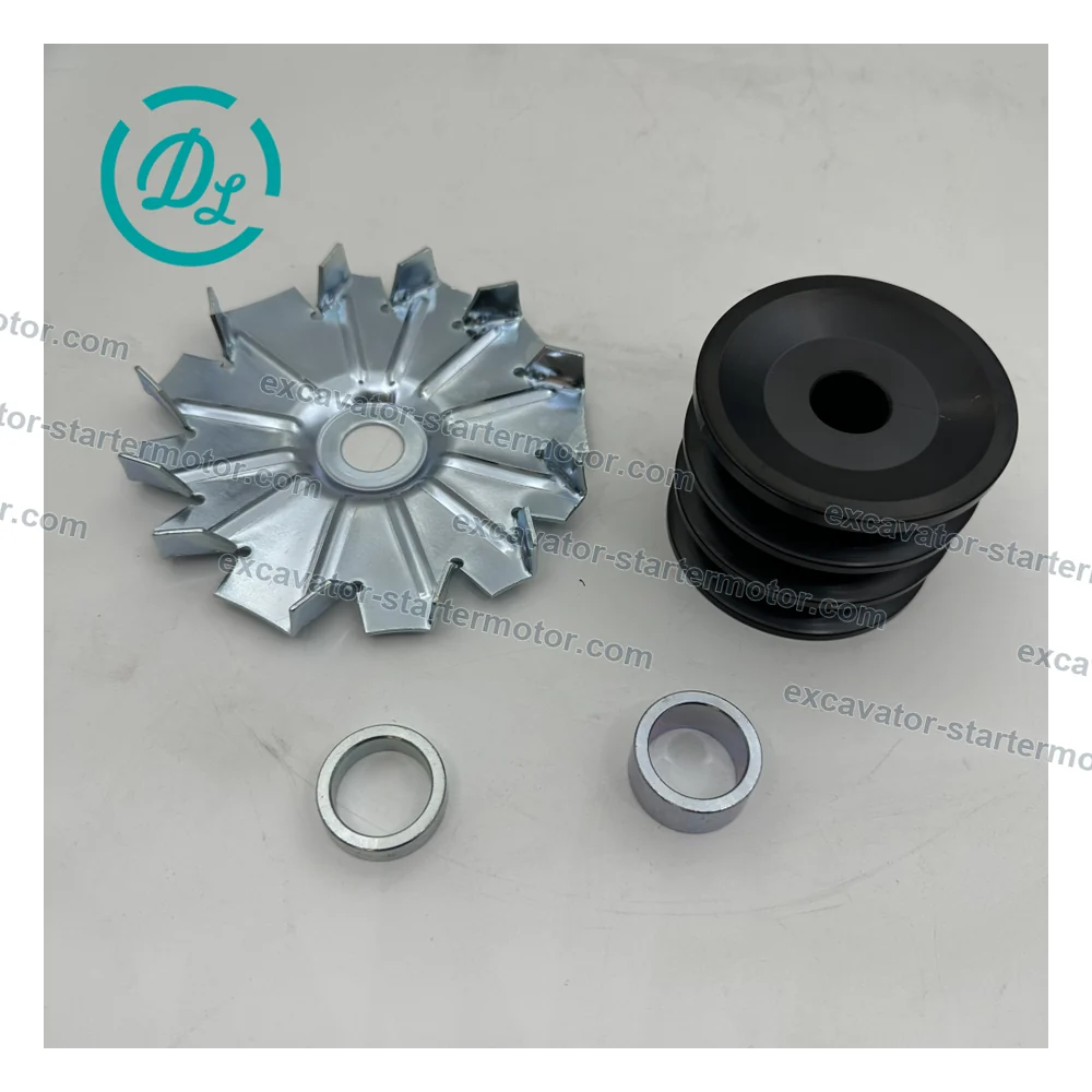 8-98238-727-0 Generator Pulley Assembly for Isuzu 6HK1 6WG1 Engines, OEM/reference 8-98238-727-0, Generator Pulley Assembly, product view 5