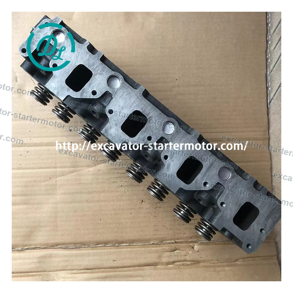 8-97109642-3 Complete Cylinder Head for Isuzu 4JG1 EX75 ZX70 ZX75, OEM/reference 8-97109642-3, Complete Cylinder Head with Valves, product view 4