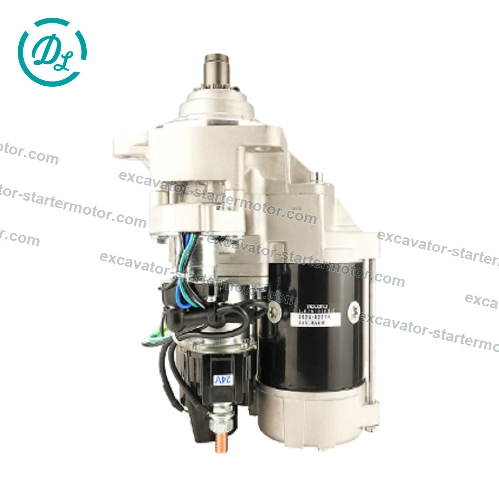 1-87618268-0 1-81100401-3 24V 4.5kW Starter Motor for Isuzu 4BG1 6BG1, OEM/reference 1-87618268-0, 24V 4.5kW Starter Motor, product view 3