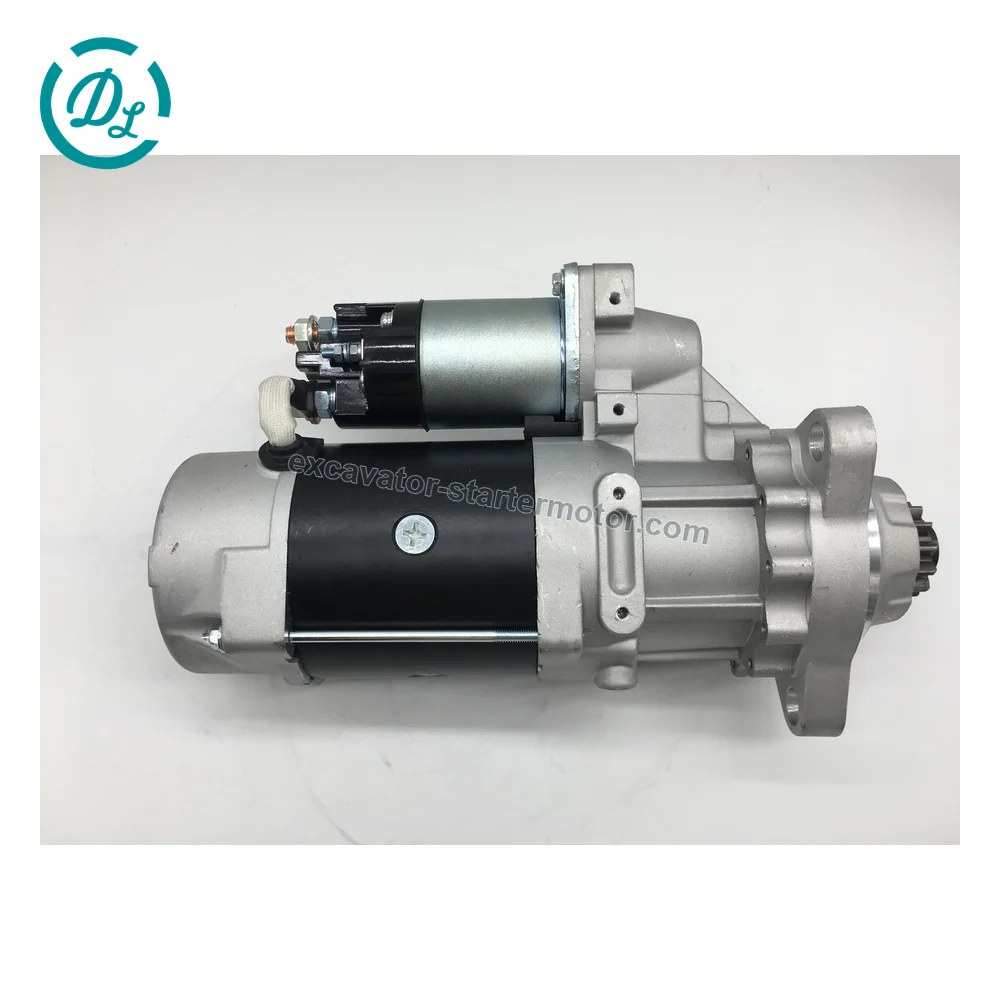 600-813-4681 24V 7.5kW 12-Tooth Starter for Komatsu S6D125 WA450 WA470, OEM/reference 600-813-4681, 24V 7.5kW 12-Tooth Starter, product view 2