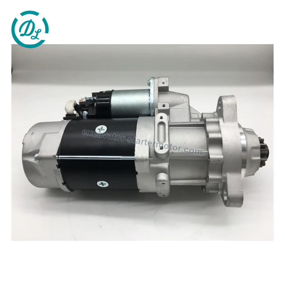 600-813-4681 24V 7.5kW 12-Tooth Starter for Komatsu S6D125 WA450 WA470, OEM/reference 600-813-4681, 24V 7.5kW 12-Tooth Starter, product view 3