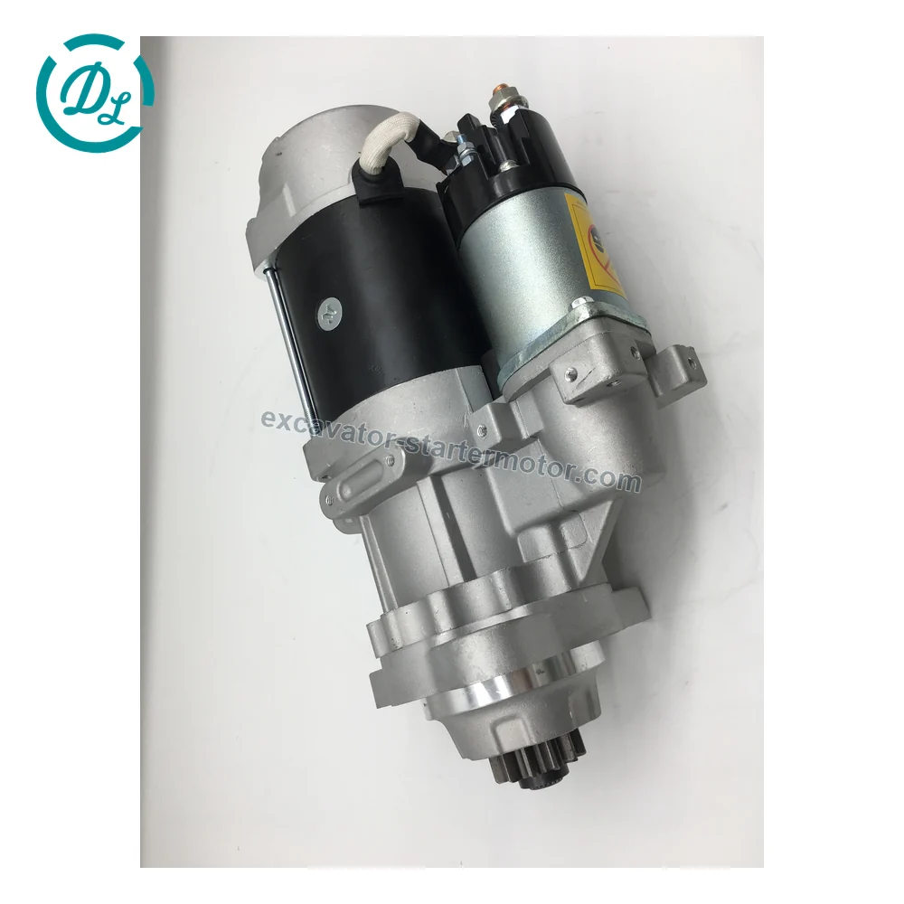600-813-4681 24V 7.5kW 12-Tooth Starter for Komatsu S6D125 WA450 WA470, OEM/reference 600-813-4681, 24V 7.5kW 12-Tooth Starter, product view 6