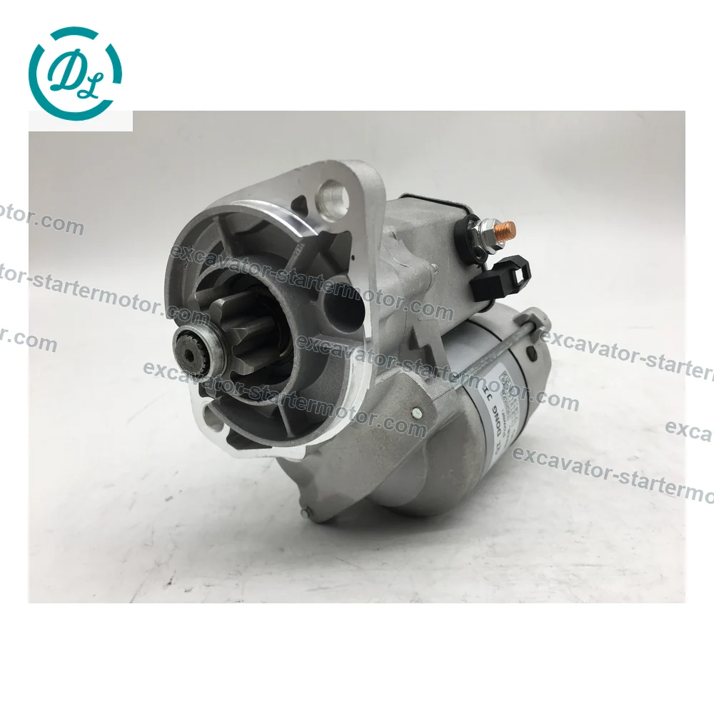16661-63011 DSN2151 12V 1.4kW 9-Tooth CW Starter for Kubota V2203 and Carrier Transicold, OEM/reference 16661-63011, 12V 1.4kW 9-Tooth CW Denso DSN2151 Starter, product view 2