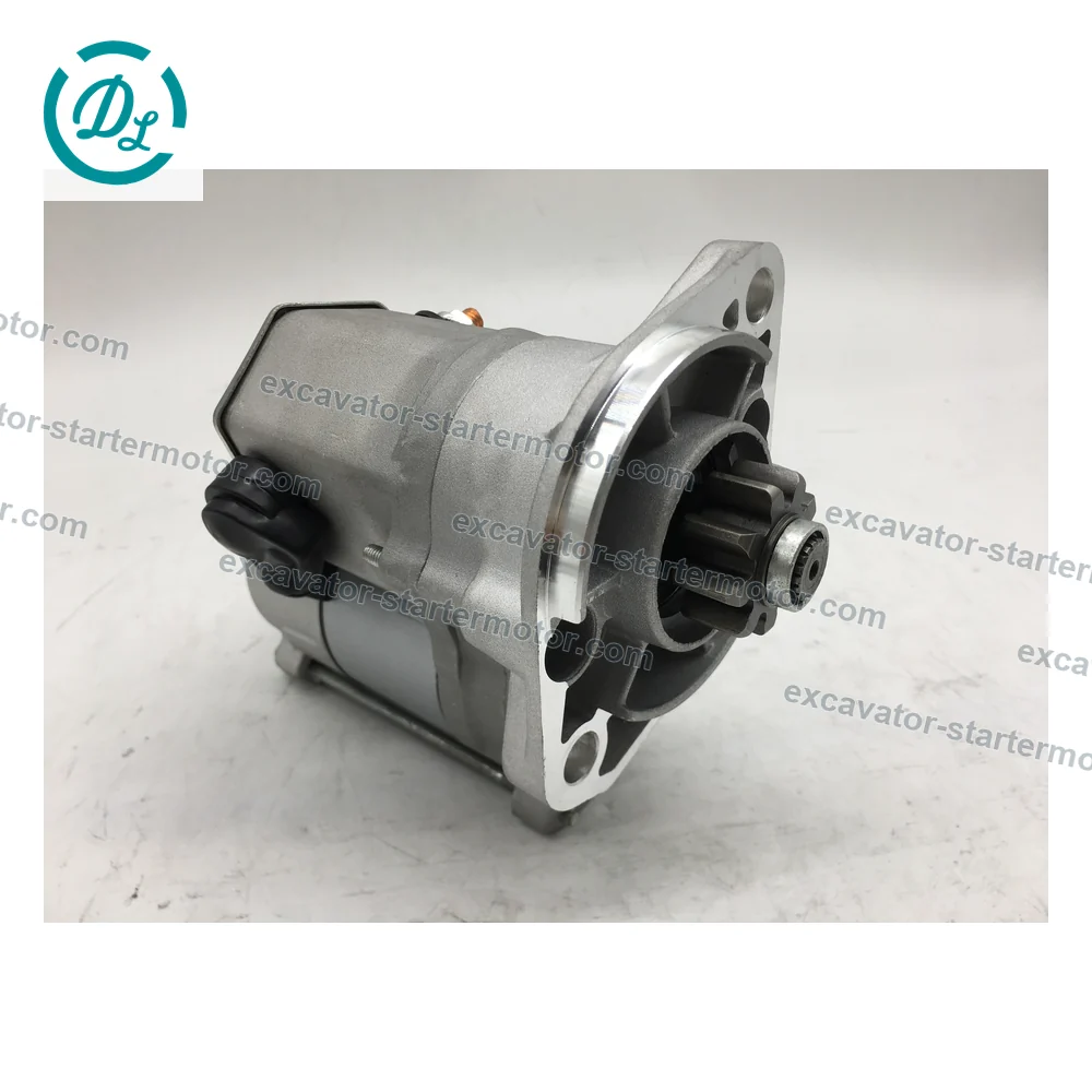16661-63011 DSN2151 12V 1.4kW 9-Tooth CW Starter for Kubota V2203 and Carrier Transicold, OEM/reference 16661-63011, 12V 1.4kW 9-Tooth CW Denso DSN2151 Starter, product view 3