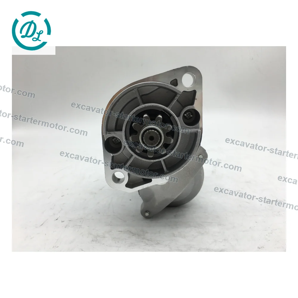 16661-63011 DSN2151 12V 1.4kW 9-Tooth CW Starter for Kubota V2203 and Carrier Transicold, OEM/reference 16661-63011, 12V 1.4kW 9-Tooth CW Denso DSN2151 Starter, product view 4