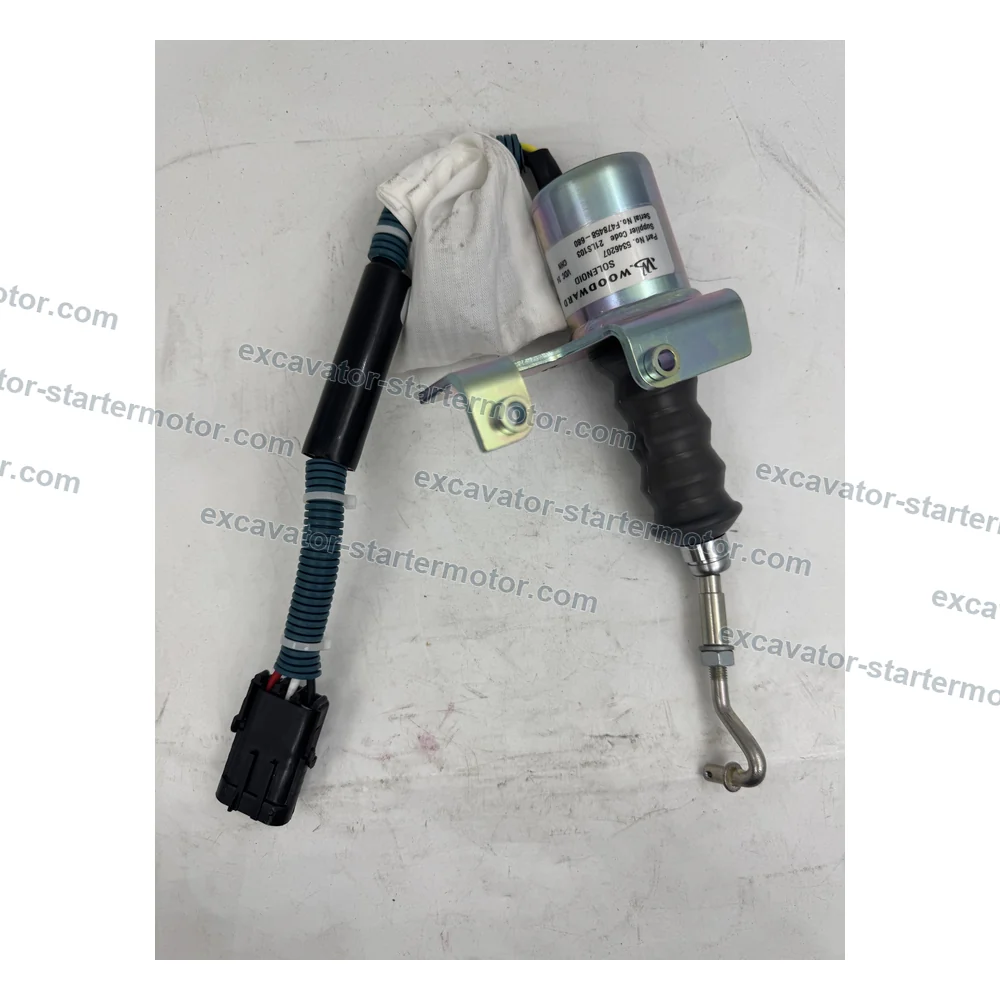 5346207 24V Fuel Pump Stop Solenoid for Cummins 6C 6CT QSC8.3 QSL9, OEM/reference 5346207, 24V Fuel Pump Stop Solenoid, product view 4