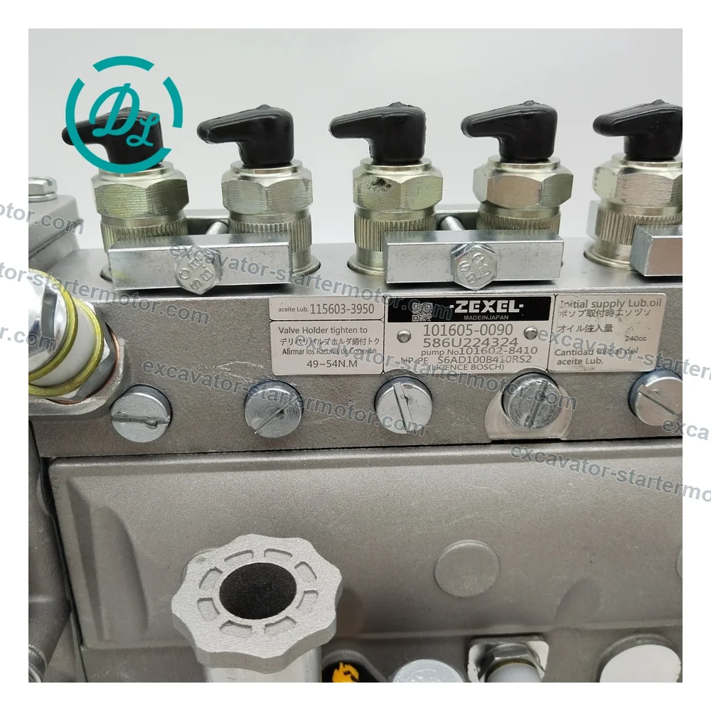 101605-0090 PES6A Inline Fuel Injection Pump for Isuzu 6BG1 Hitachi ZX230 ZX270, OEM/reference 101605-0090, PES6A Six-Cylinder Inline Fuel Injection Pump, product view 7