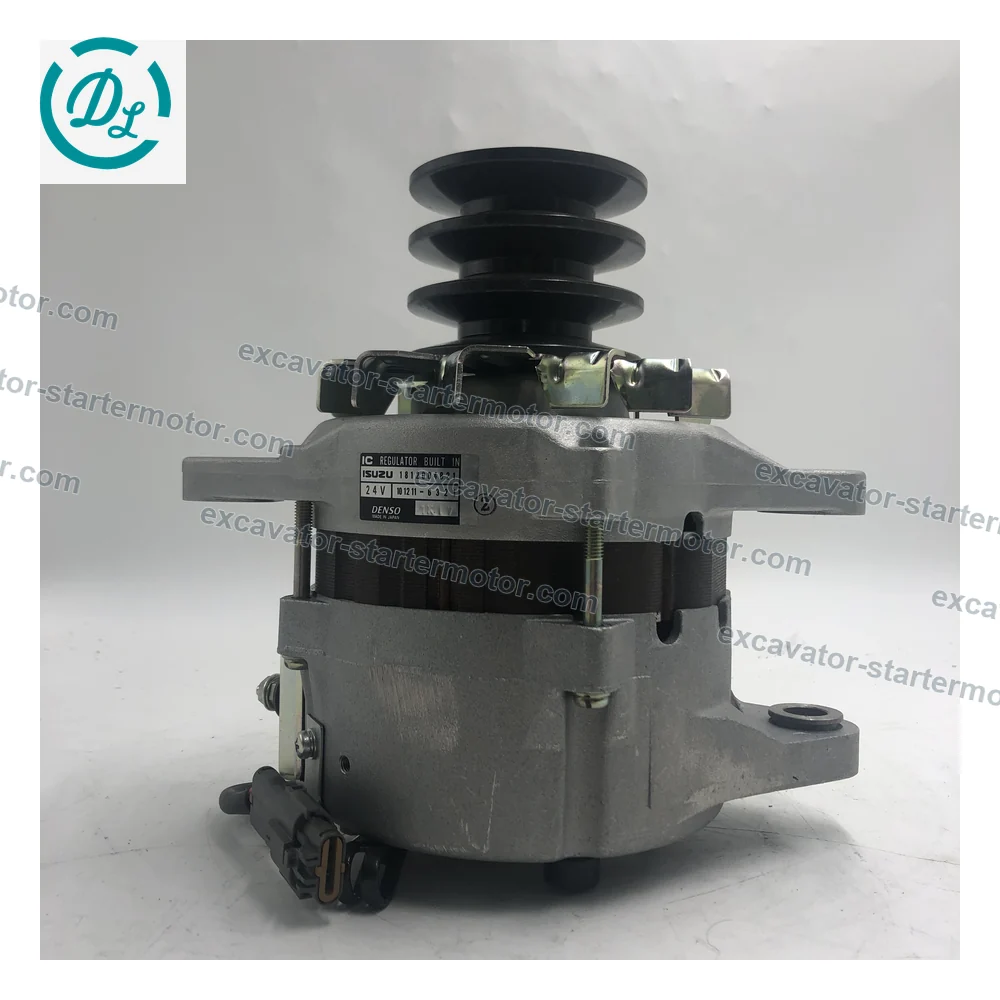 1812004821 24V 40A Alternator for Isuzu 6SD1 Hitachi EX330 EX370, OEM/reference 1812004821, 24V 40A Alternator, product view 4