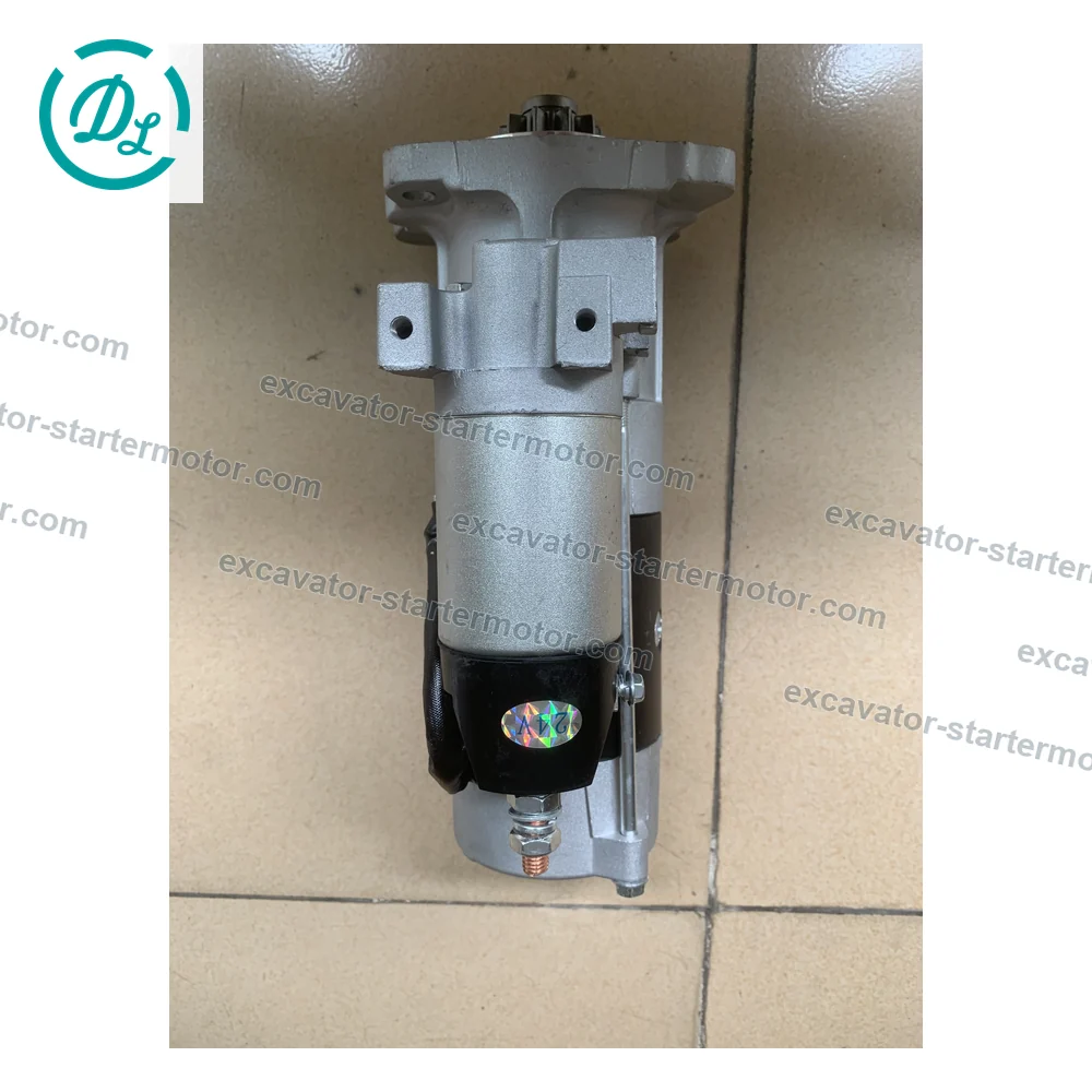 125-2988W 125-2988 24V 6.0kW 10T Starter Motor for Cat 312B 320C 320D 323D, OEM/reference 125-2988W, 24V 6.0kW 10-Tooth CW Starter Motor, product view 2