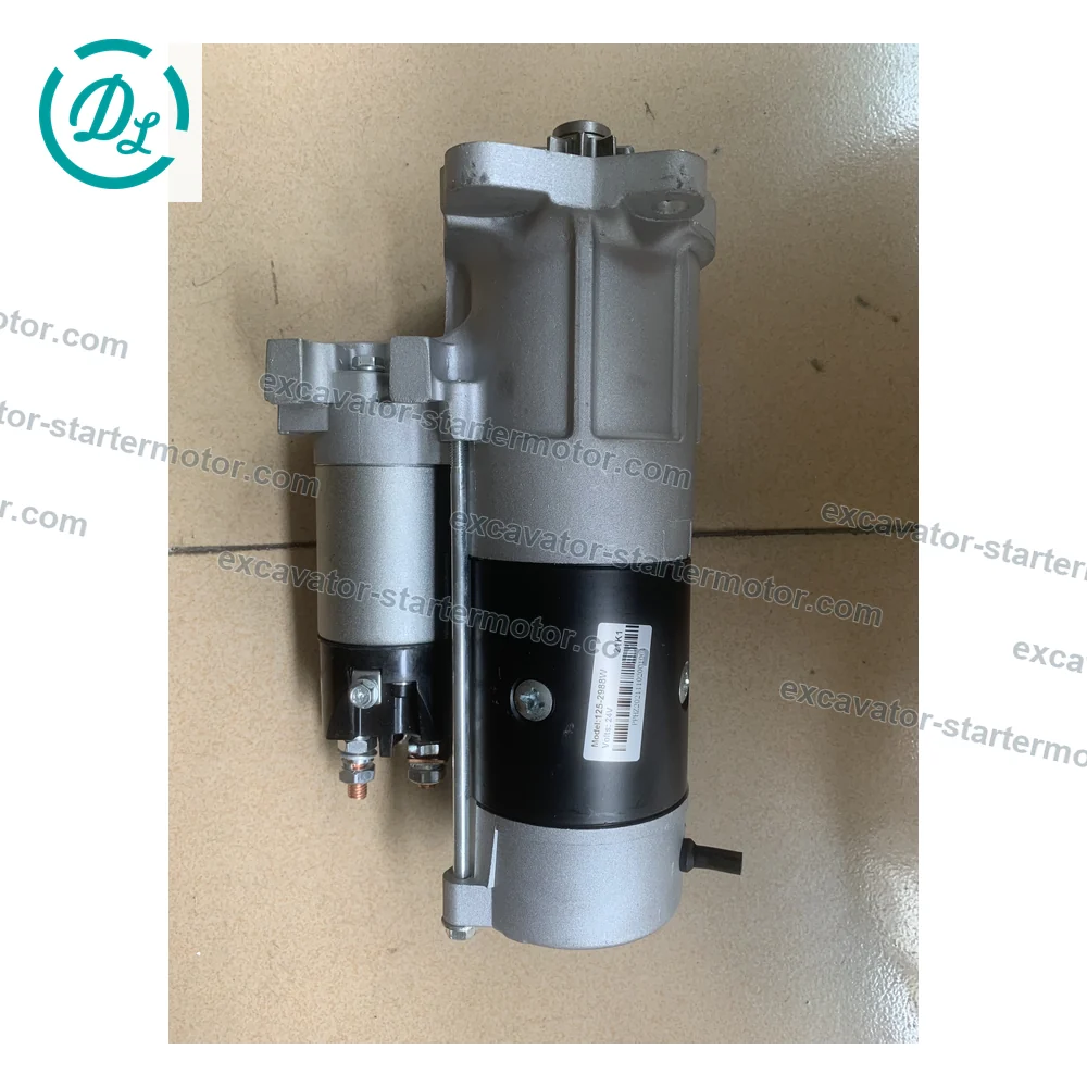 125-2988W 125-2988 24V 6.0kW 10T Starter Motor for Cat 312B 320C 320D 323D, OEM/reference 125-2988W, 24V 6.0kW 10-Tooth CW Starter Motor, product view 4