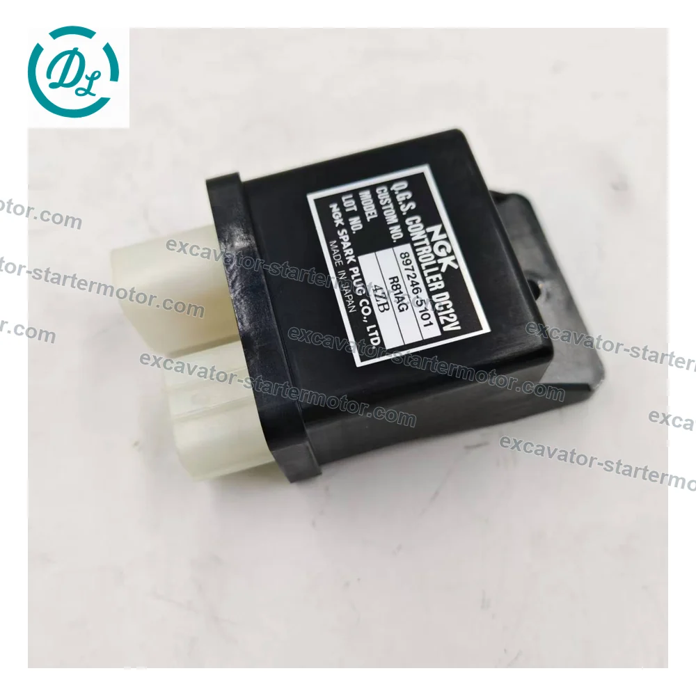 8-97246510-1 12V Glow Plug Timer for Isuzu 4JG1 Multiquip DCA-45USJ, OEM/reference 8-97246510-1, 12V Glow Plug Timer / Control Relay, product view 5