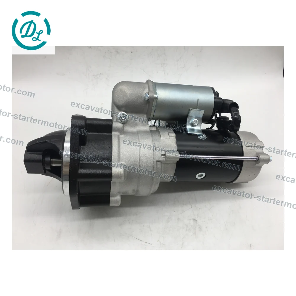 600-813-3360 24V 5.5kW 11-Tooth Starter for Komatsu 6D95L, OEM/reference 600-813-3360, 24V 5.5kW 11-Tooth Starter, product view 3