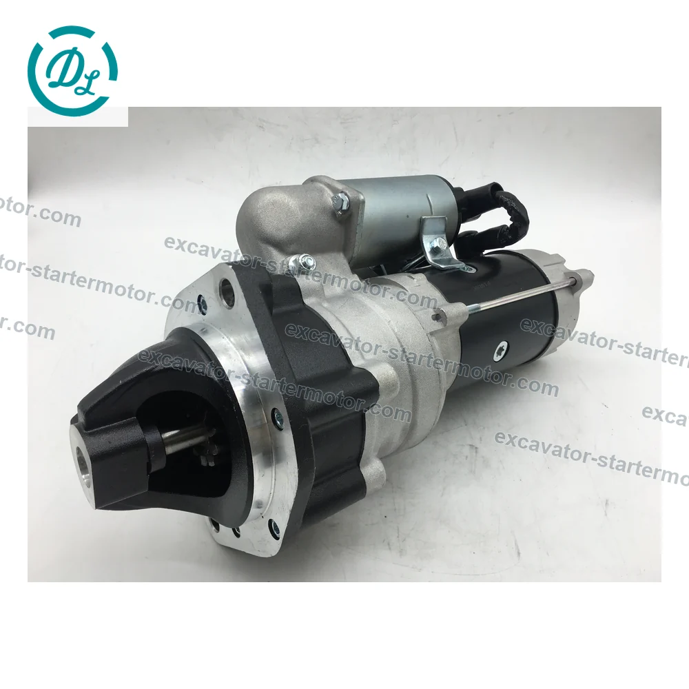 600-813-3360 24V 5.5kW 11-Tooth Starter for Komatsu 6D95L, OEM/reference 600-813-3360, 24V 5.5kW 11-Tooth Starter, product view 4