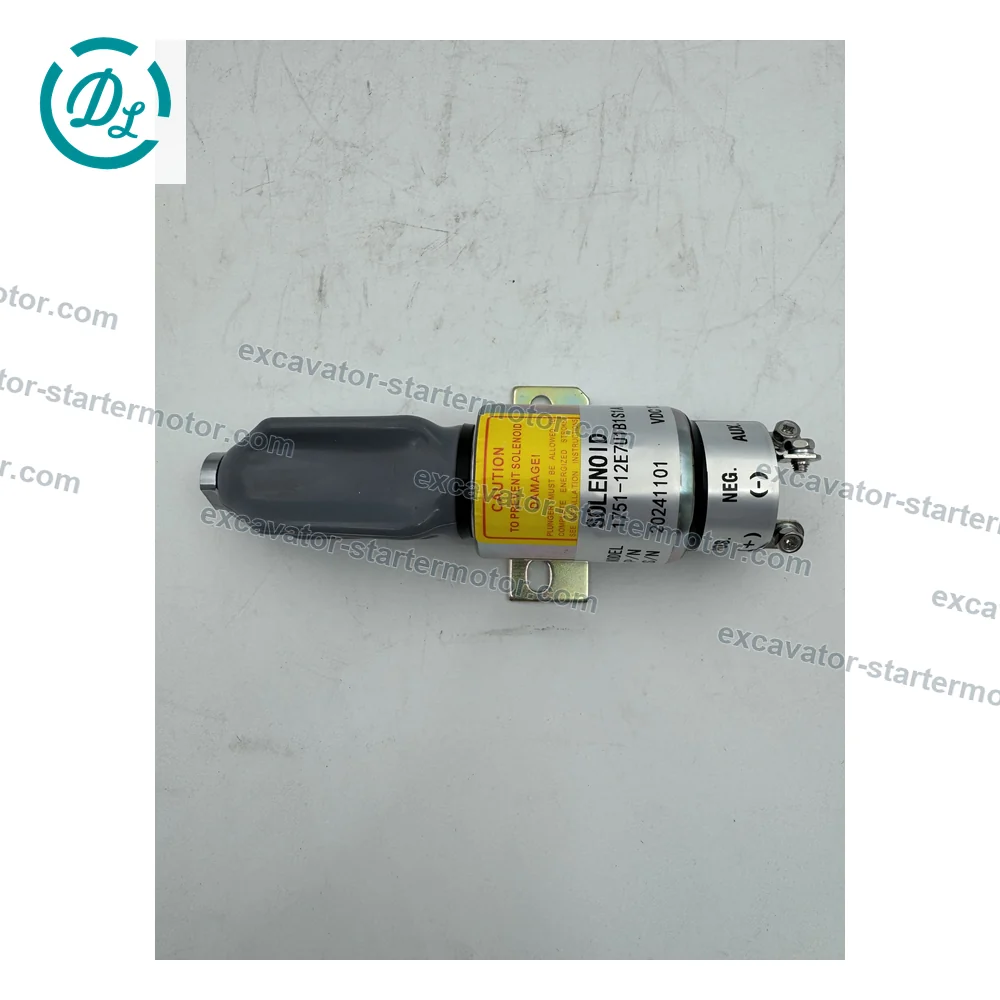 1751-12E7U1B1S1A 1700-2507 12V 3-Terminal Fuel Stop Solenoid for Woodward Controls, OEM/reference 1751-12E7U1B1S1A, 12V Three-Terminal Fuel Stop Solenoid