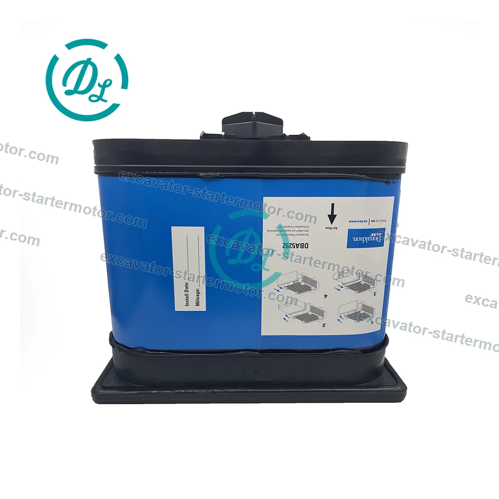 X011861 Twin DBA5292 PowerCore Air Filter Kit for Cummins QSB6.7 QSX11.9, OEM/reference X011861, Twin PowerCore Primary Air Filter Kit, product view 5