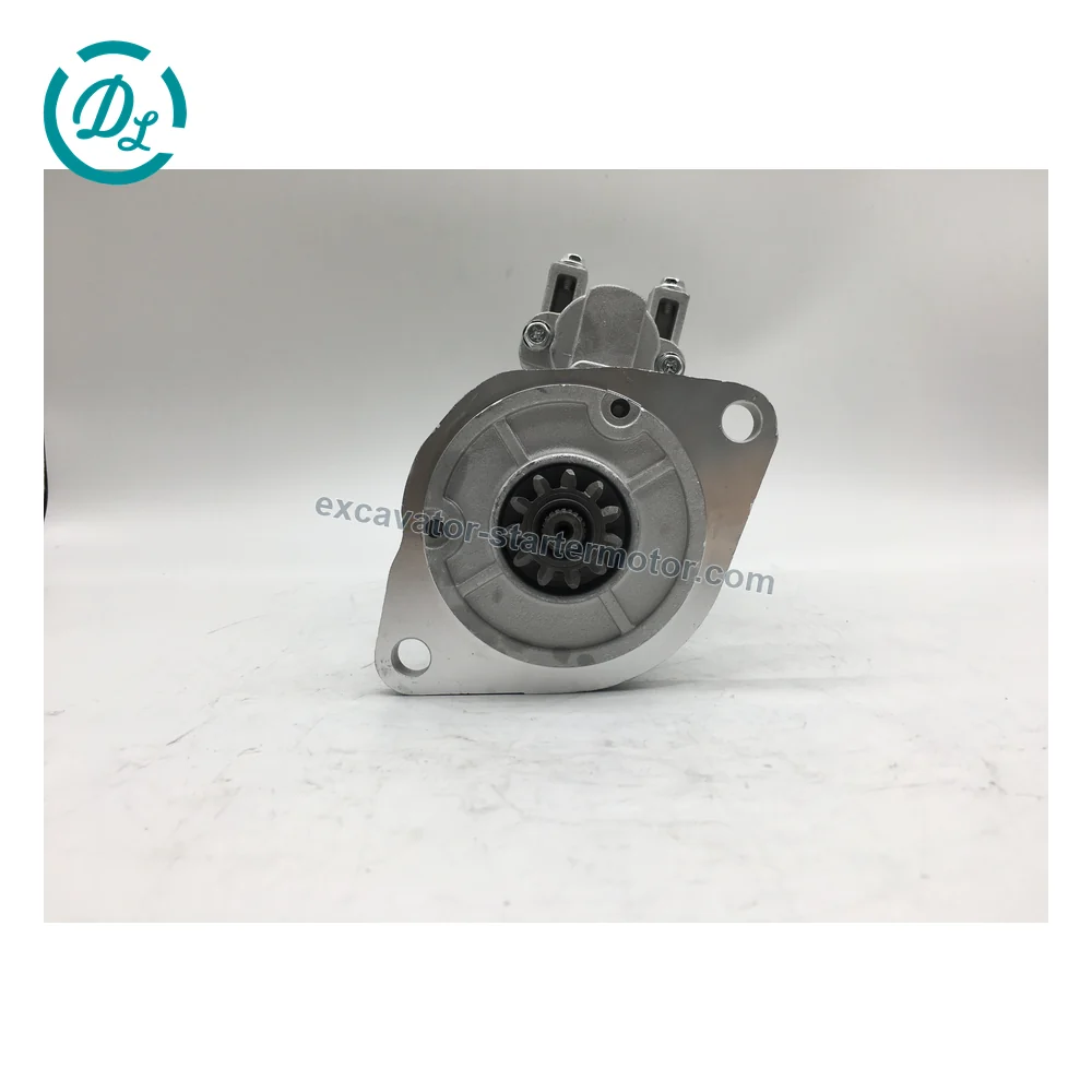 M2T78381 24V 5.5kW 11T Starter for Mitsubishi 6D31 Kobelco SK200, OEM/reference M2T78381, 24V 5.5kW CW 11-Tooth Starter, product view 3