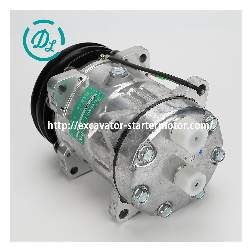 1911506010 12V SD5H14 A/C Compressor for Takeuchi TB180FR TL10 TL12, OEM/reference 1911506010