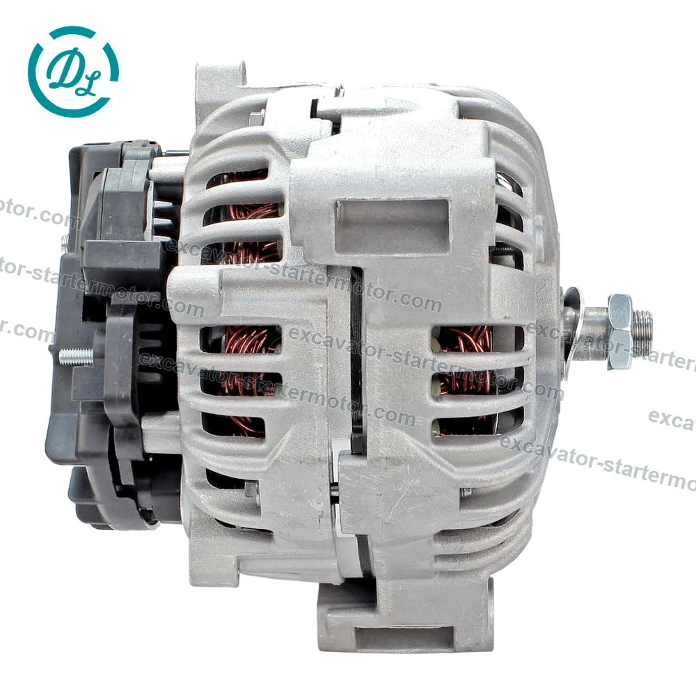 0 124 625 030 12V 200A Alternator for John Deere 310SK 410K S650 S660, OEM/reference 0 124 625 030, 12V 200A Internal-Regulated Alternator, product view 2