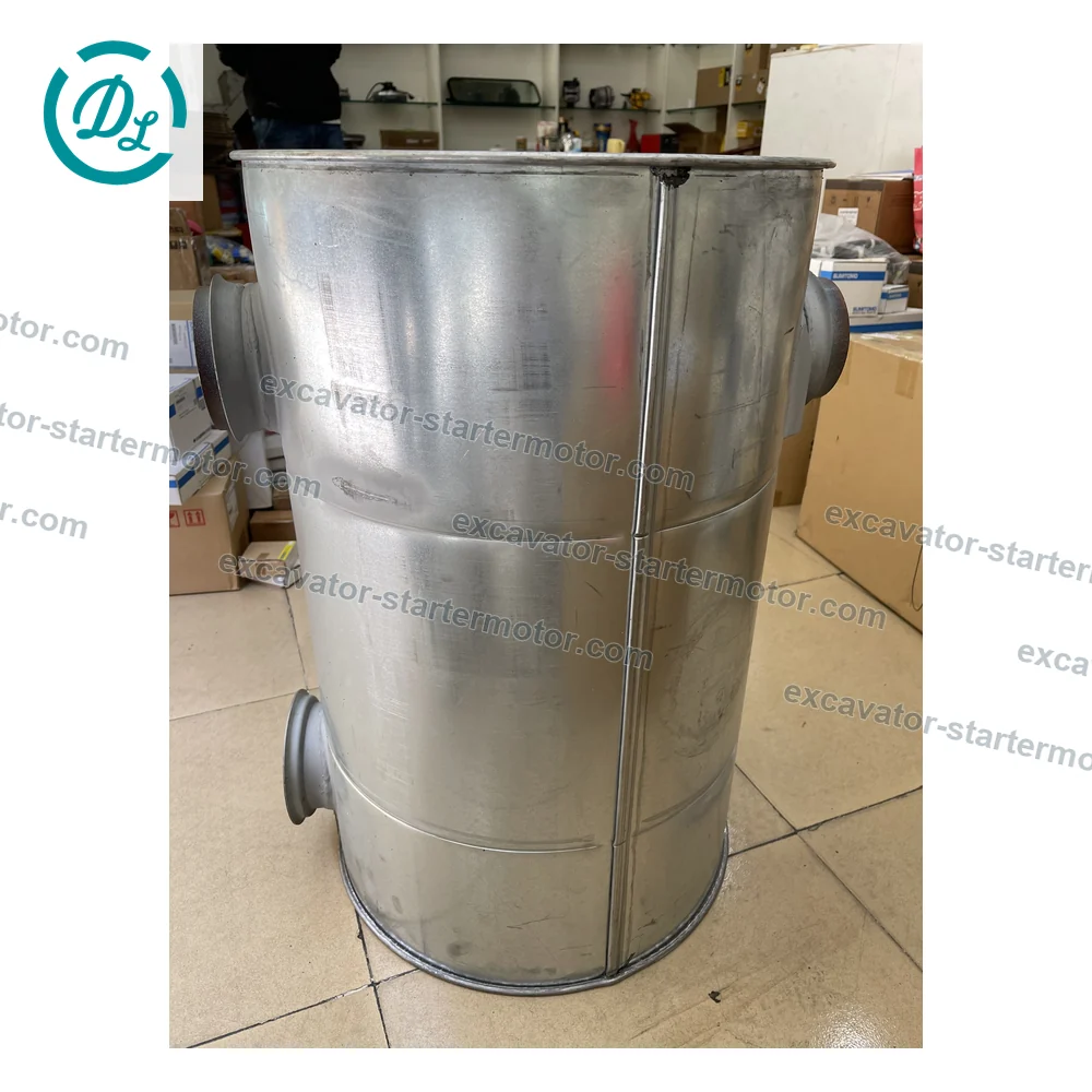 15015148 Exhaust Silencer for Volvo A35D A35E A40D A40E Haulers, OEM/reference 15015148, Articulated Hauler Exhaust Silencer and Muffler, product view 7