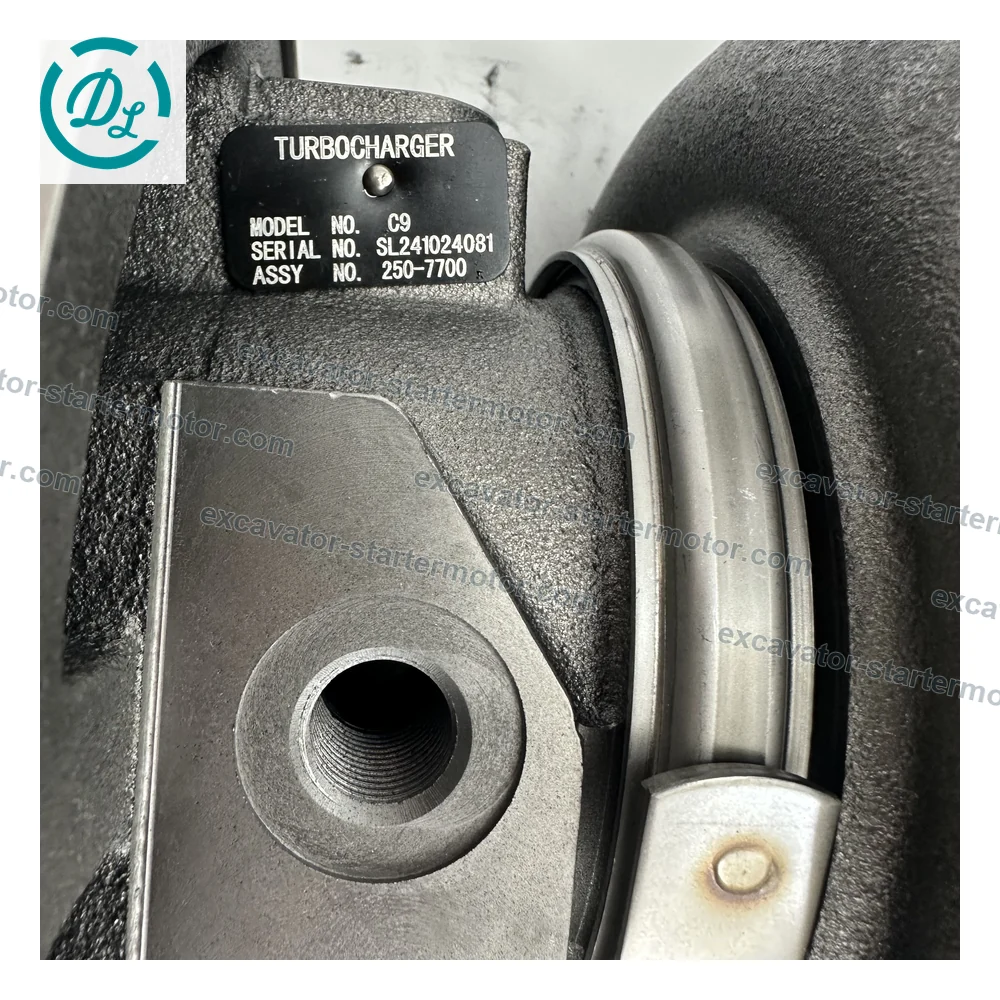 250-7700 S310G Turbocharger for Cat C9 330D 336D Excavators, OEM/reference 250-7700, Cat C9 Basic Turbocharger Group, product view 6