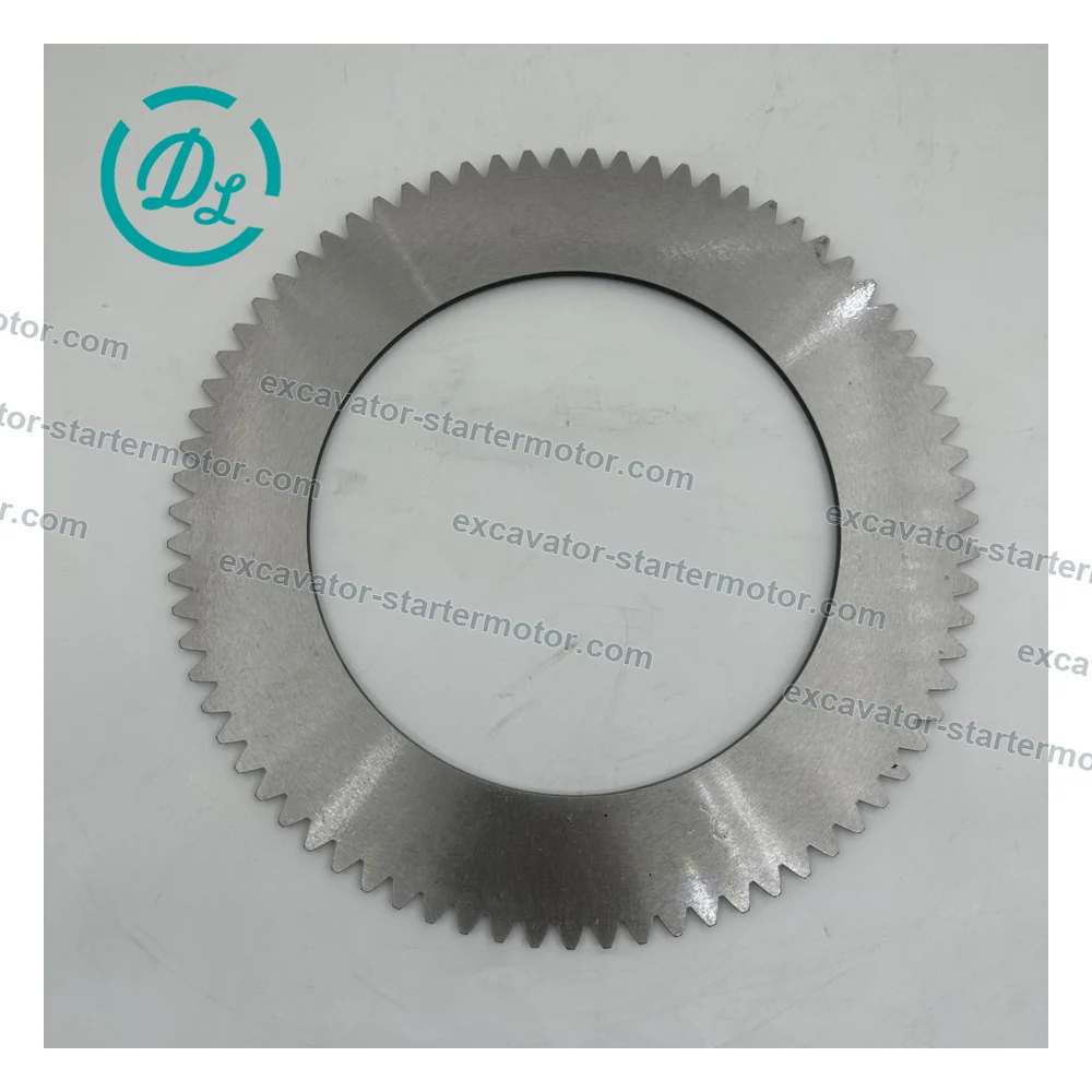 7114-32530 75-Tooth Steel Brake Plate 235.2 x 154.1 x 3.5 mm for Volvo Equipment, OEM/reference 7114-32530, 75-Tooth Steel Brake Plate