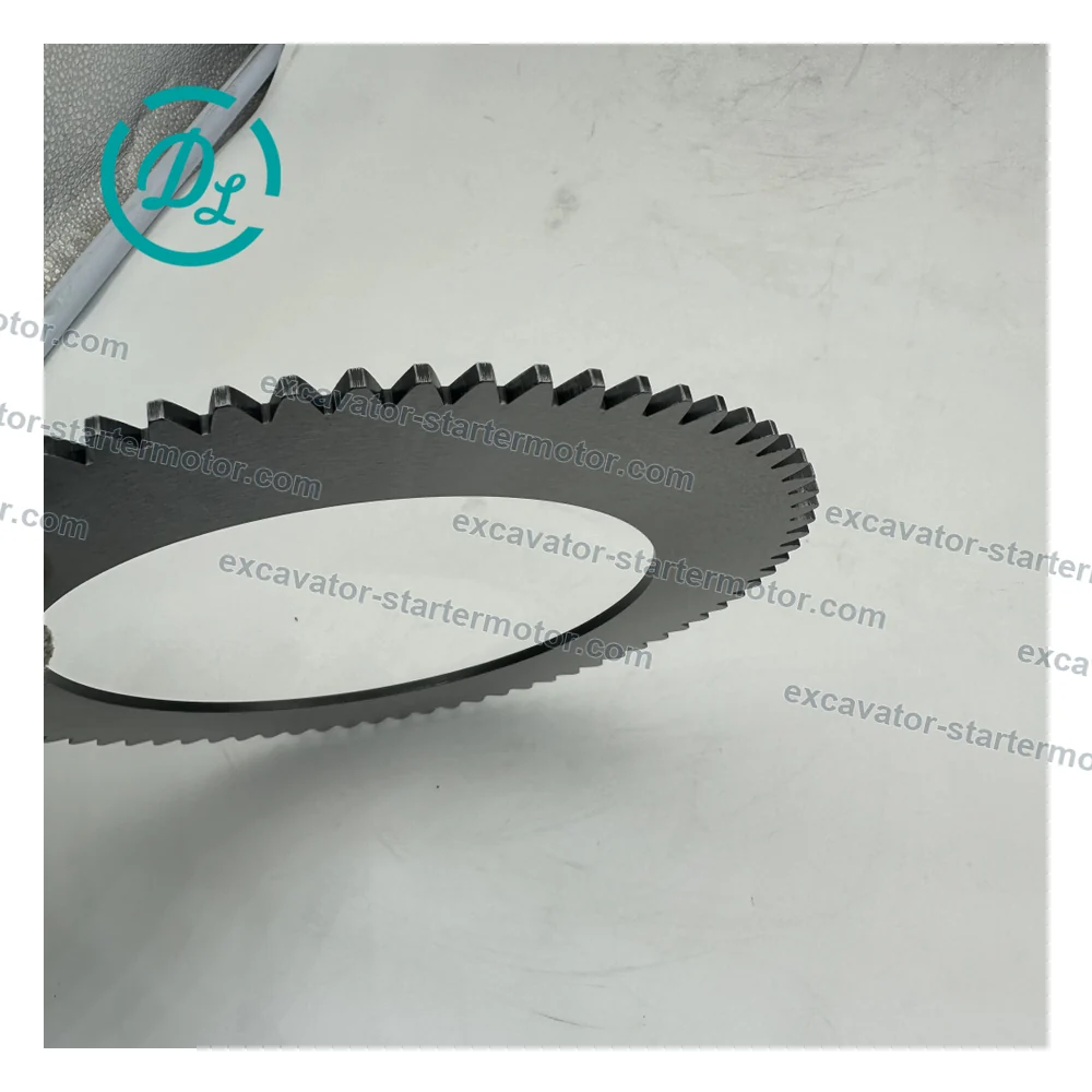 7114-32530 75-Tooth Steel Brake Plate 235.2 x 154.1 x 3.5 mm for Volvo Equipment, OEM/reference 7114-32530, 75-Tooth Steel Brake Plate, product view 3
