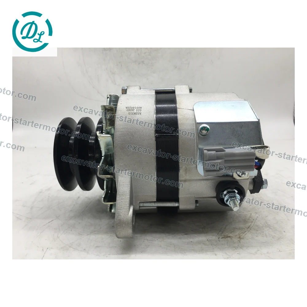 0214-501-0110 24V 45A Alternator for Hino W04D W04DT W06D Engines, OEM/reference 0214-501-0110, 24V 45A Alternator, product view 4