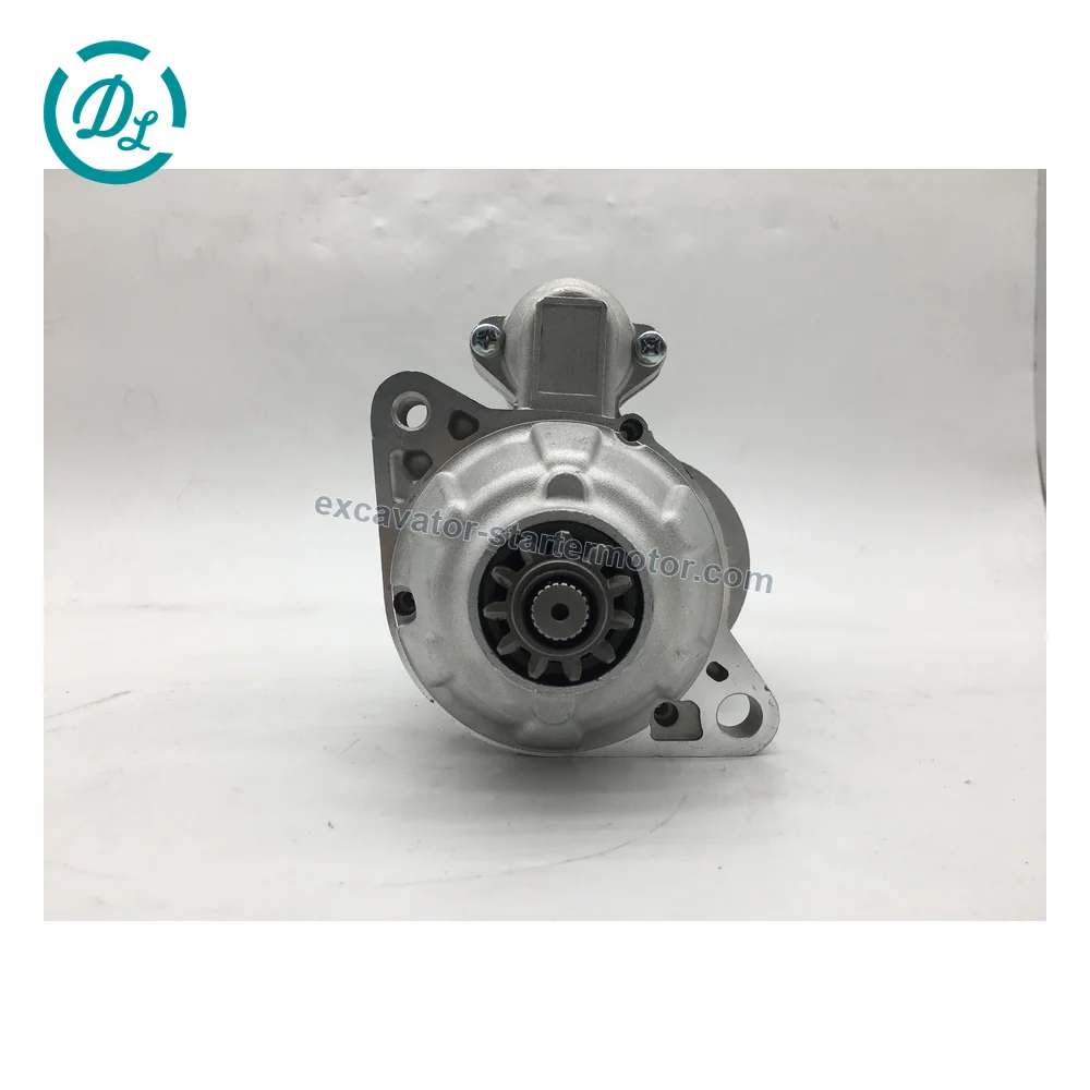 M6T10673 24V 4.5kW 11-Tooth Starter for Mitsubishi 6D14 6D15, OEM/reference M6T10673, 24V 4.5kW 11-Tooth Starter, product view 2