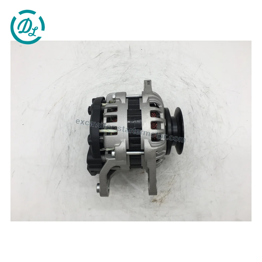 129908-77210 12V 80A Alternator for Yanmar 4TNV94L 4TNV98 Engines, OEM/reference 129908-77210, 12V 80A Alternator, product view 2