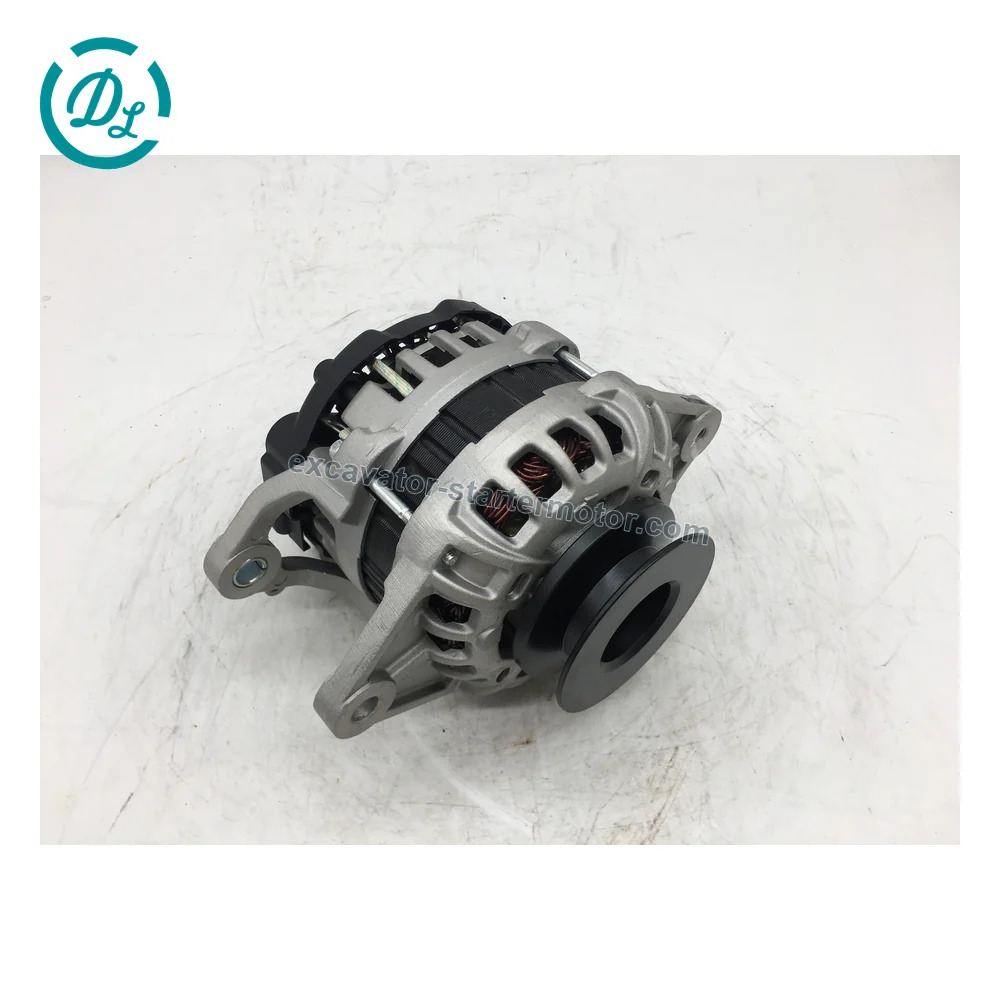 129908-77210 12V 80A Alternator for Yanmar 4TNV94L 4TNV98 Engines, OEM/reference 129908-77210, 12V 80A Alternator, product view 3