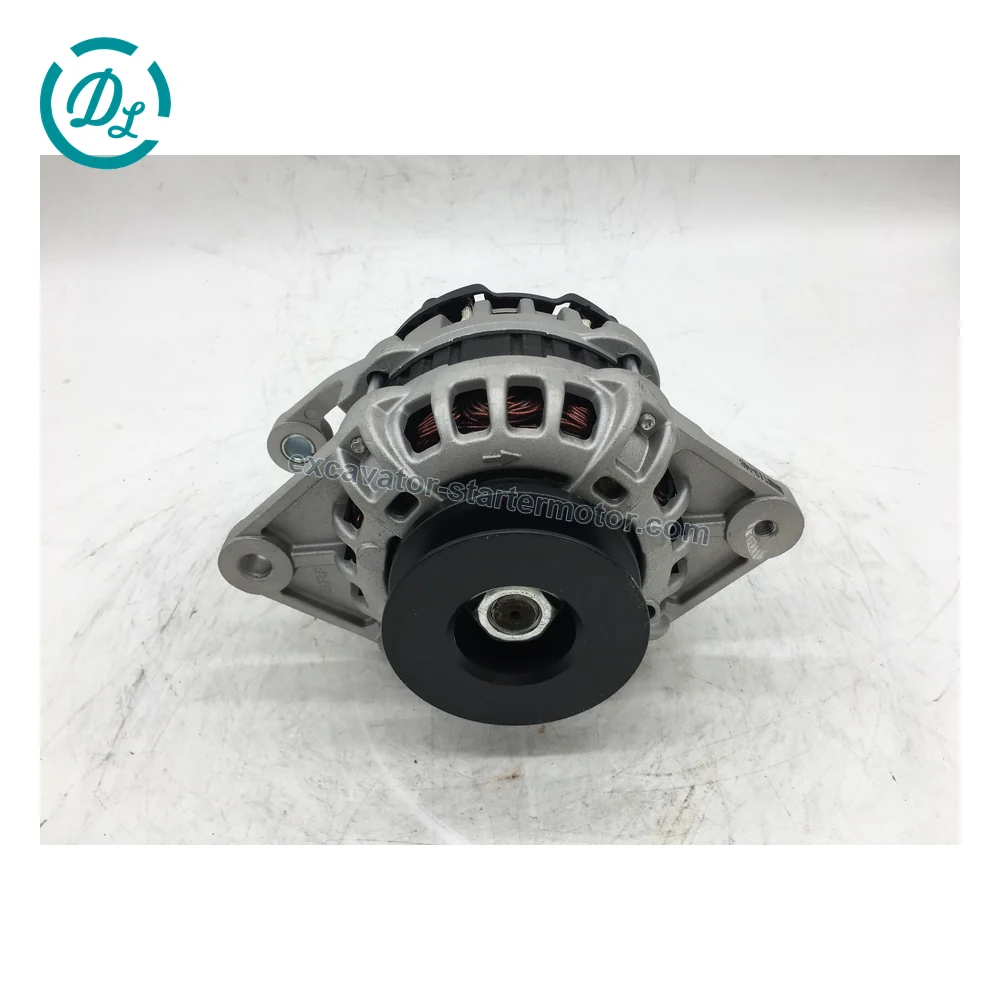 129908-77210 12V 80A Alternator for Yanmar 4TNV94L 4TNV98 Engines, OEM/reference 129908-77210, 12V 80A Alternator, product view 4