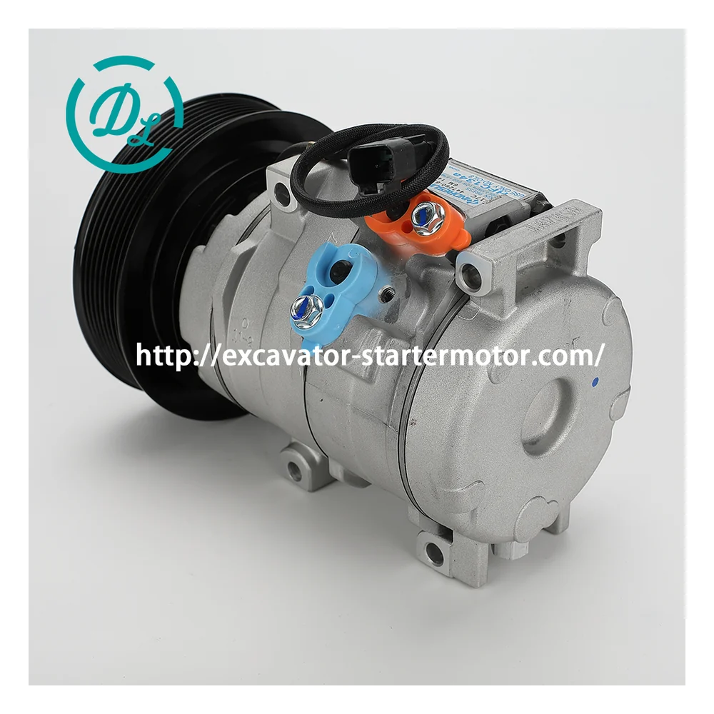 532-7322 567-5159 24V SD7H15 A/C Compressor for Cat 336E 349E 390F, OEM/reference 532-7322, 24V SD7H15 A/C Compressor, product view 2