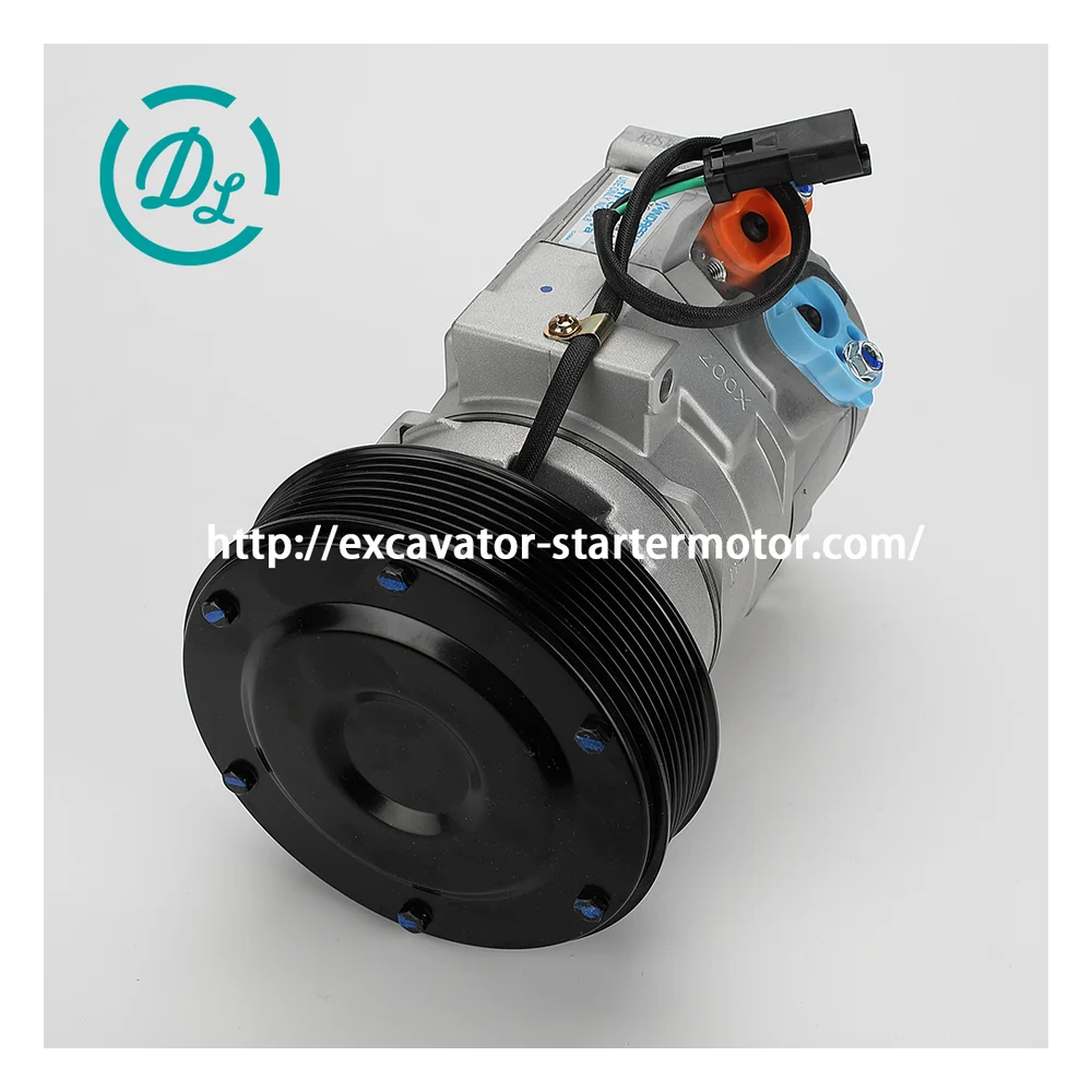 532-7322 567-5159 24V SD7H15 A/C Compressor for Cat 336E 349E 390F, OEM/reference 532-7322, 24V SD7H15 A/C Compressor, product view 4