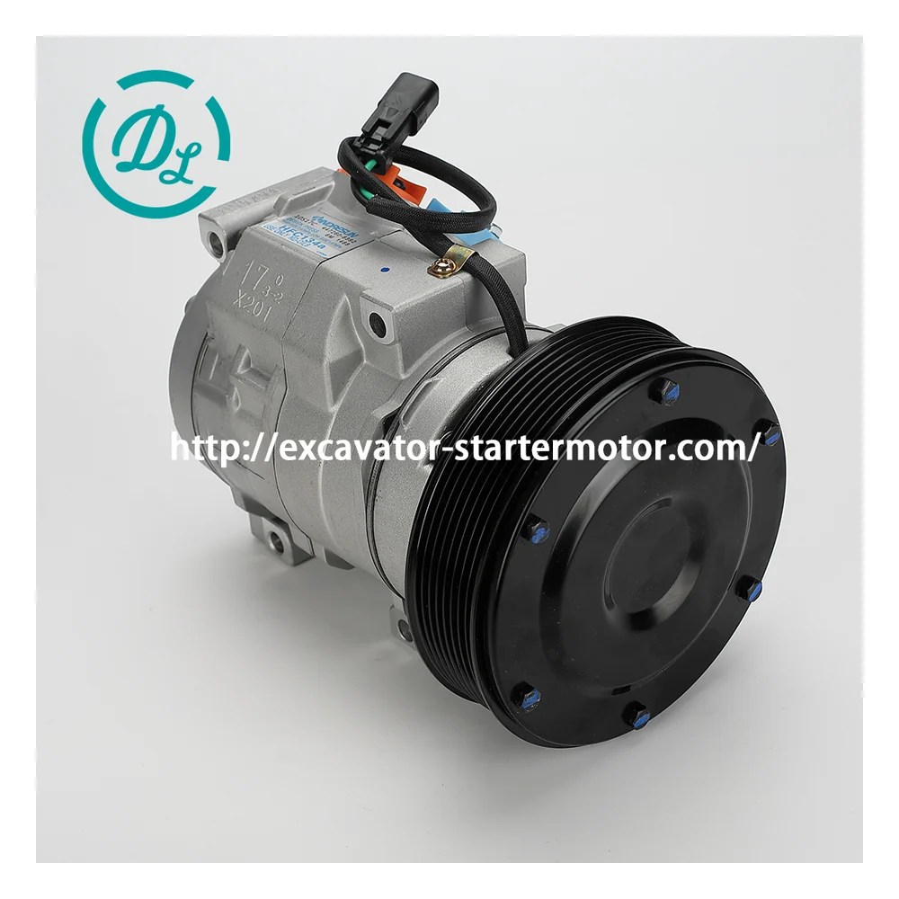 532-7322 567-5159 24V SD7H15 A/C Compressor for Cat 336E 349E 390F, OEM/reference 532-7322, 24V SD7H15 A/C Compressor, product view 5