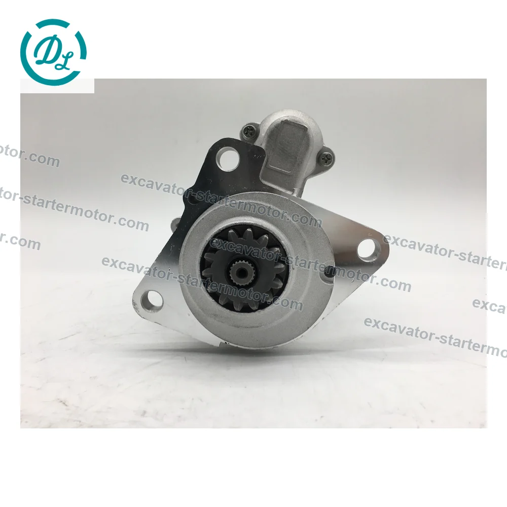 M3T57575 24V 4.5kW 14-Tooth Starter for Mitsubishi 4D31 4D32 6D31 6DR5, OEM/reference M3T57575, 24V 4.5kW 14-Tooth Starter, product view 2