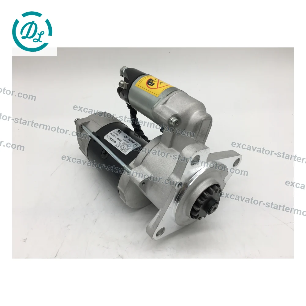M3T57575 24V 4.5kW 14-Tooth Starter for Mitsubishi 4D31 4D32 6D31 6DR5, OEM/reference M3T57575, 24V 4.5kW 14-Tooth Starter, product view 5