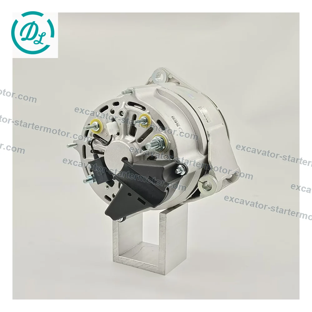 0124655437 24V 150A 8PK Alternator for Volvo Renault Heavy-Duty Trucks, OEM/reference 0124655437, 24V 150A 8PK Heavy-Duty Alternator, product view 4