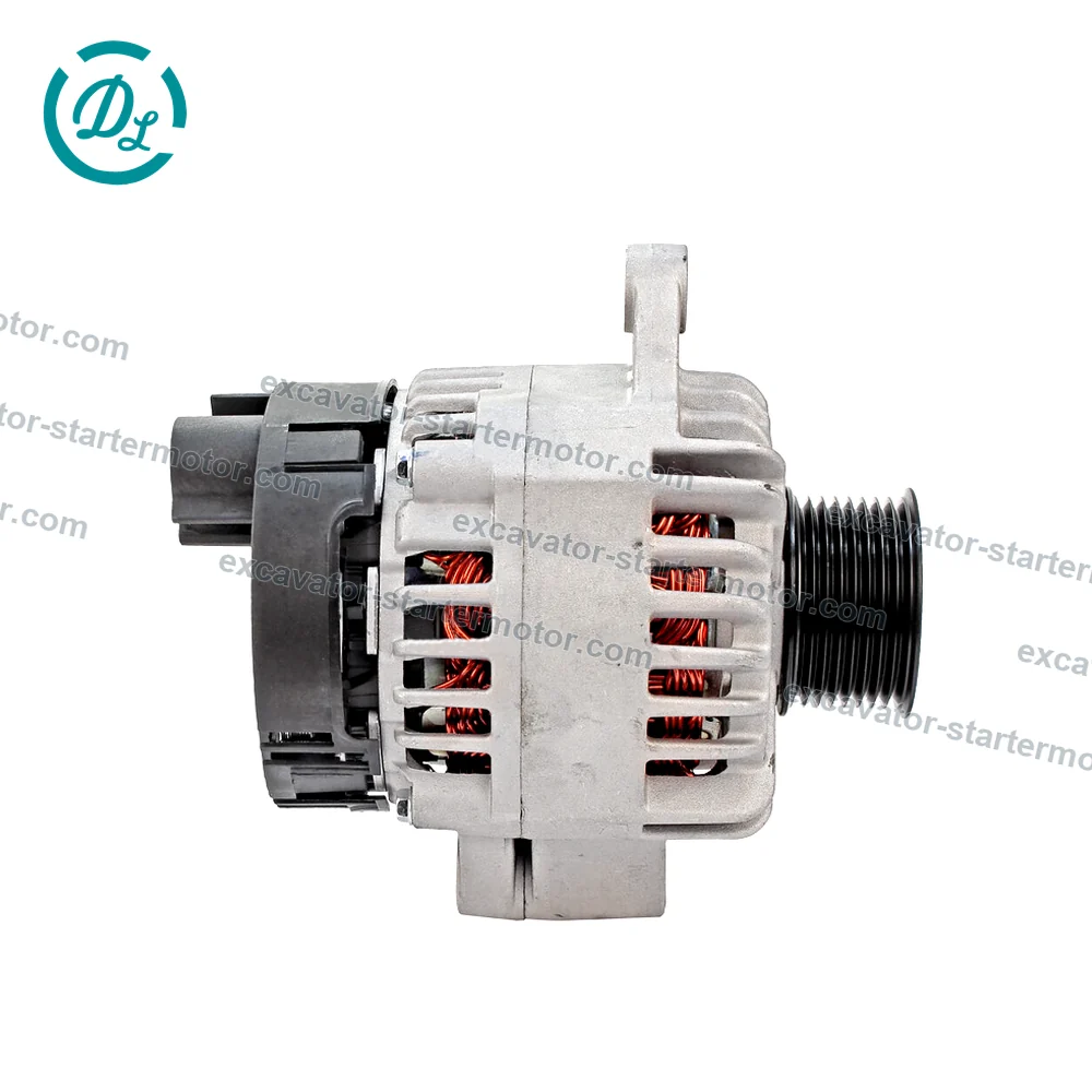 11201738 12V 120A 8-Groove Alternator for Claas Ares 557ATZ, OEM/reference 11201738, Alternator, product view 2