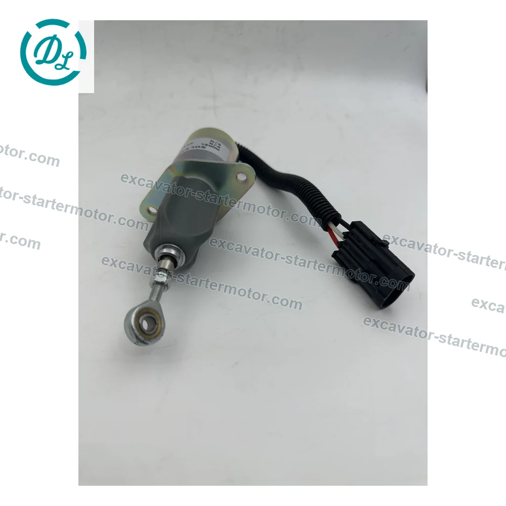 3935650 24V Fuel Shutoff Solenoid for Cummins 6CT 6CTA 8.3L Engines, OEM/reference 3935650, 24V Fuel Shutoff Solenoid, product view 3