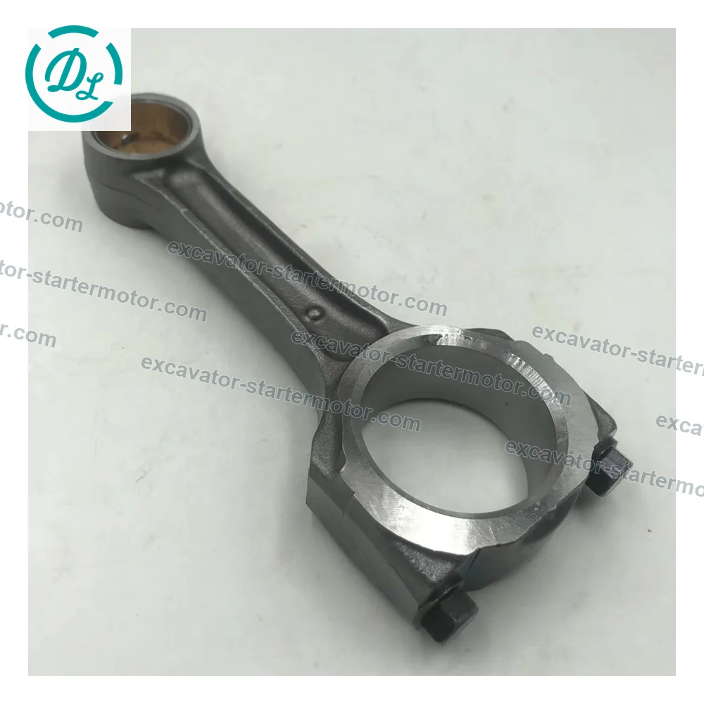 8-97062300-0 Connecting Rod Assembly for Isuzu 4JG1 4JG2 Engines, OEM/reference 8-97062300-0, Forged Connecting Rod with Cap and Bolts, product view 2
