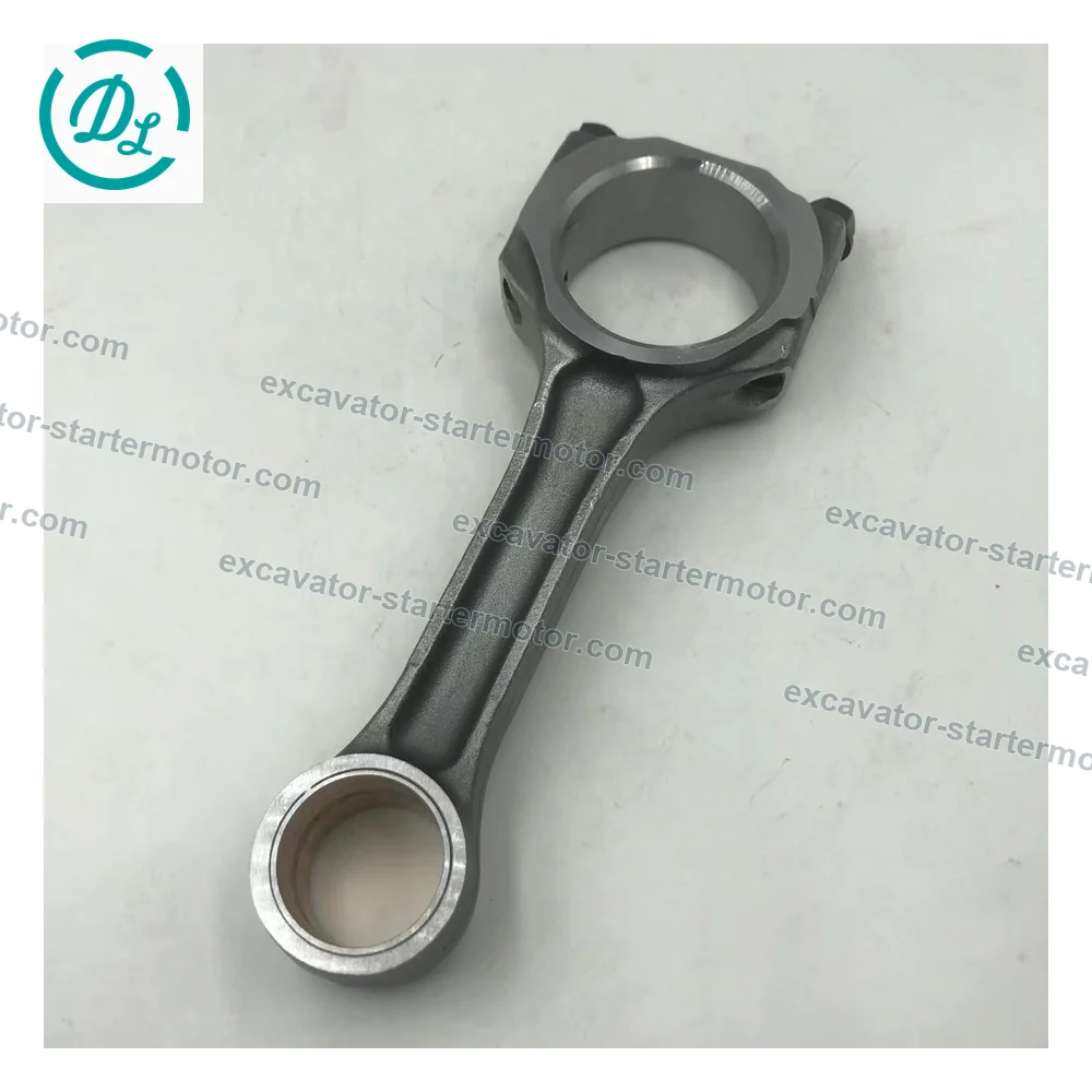 8-97062300-0 Connecting Rod Assembly for Isuzu 4JG1 4JG2 Engines, OEM/reference 8-97062300-0, Forged Connecting Rod with Cap and Bolts, product view 3