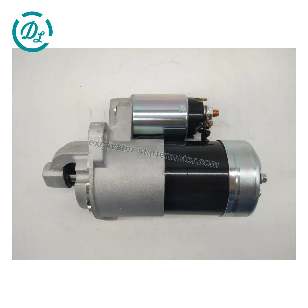 M001T79781 12V 1.2kW 10T Starter for Caterpillar Clark Mitsubishi Equipment, OEM/reference M001T79781, 12V 1.2kW CW 10-Tooth Starter, product view 2