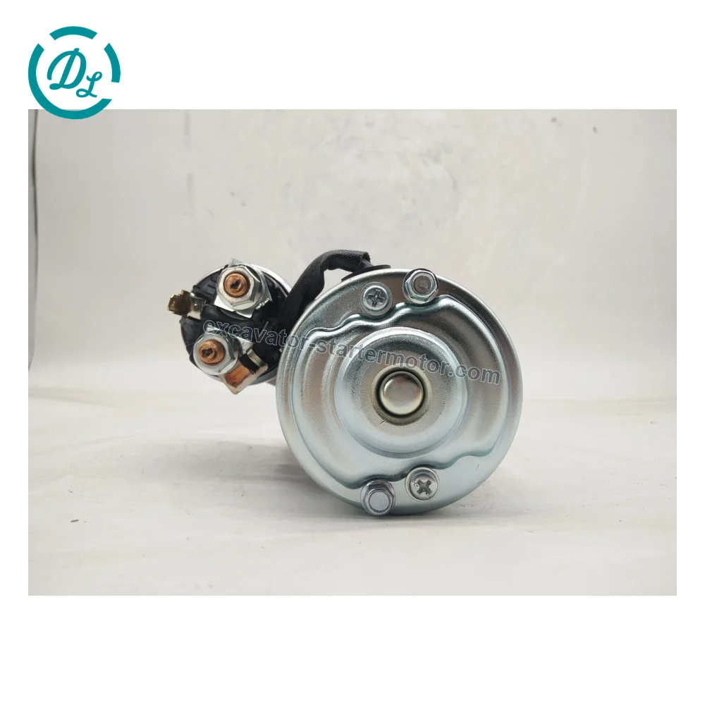 M001T79781 12V 1.2kW 10T Starter for Caterpillar Clark Mitsubishi Equipment, OEM/reference M001T79781, 12V 1.2kW CW 10-Tooth Starter, product view 4