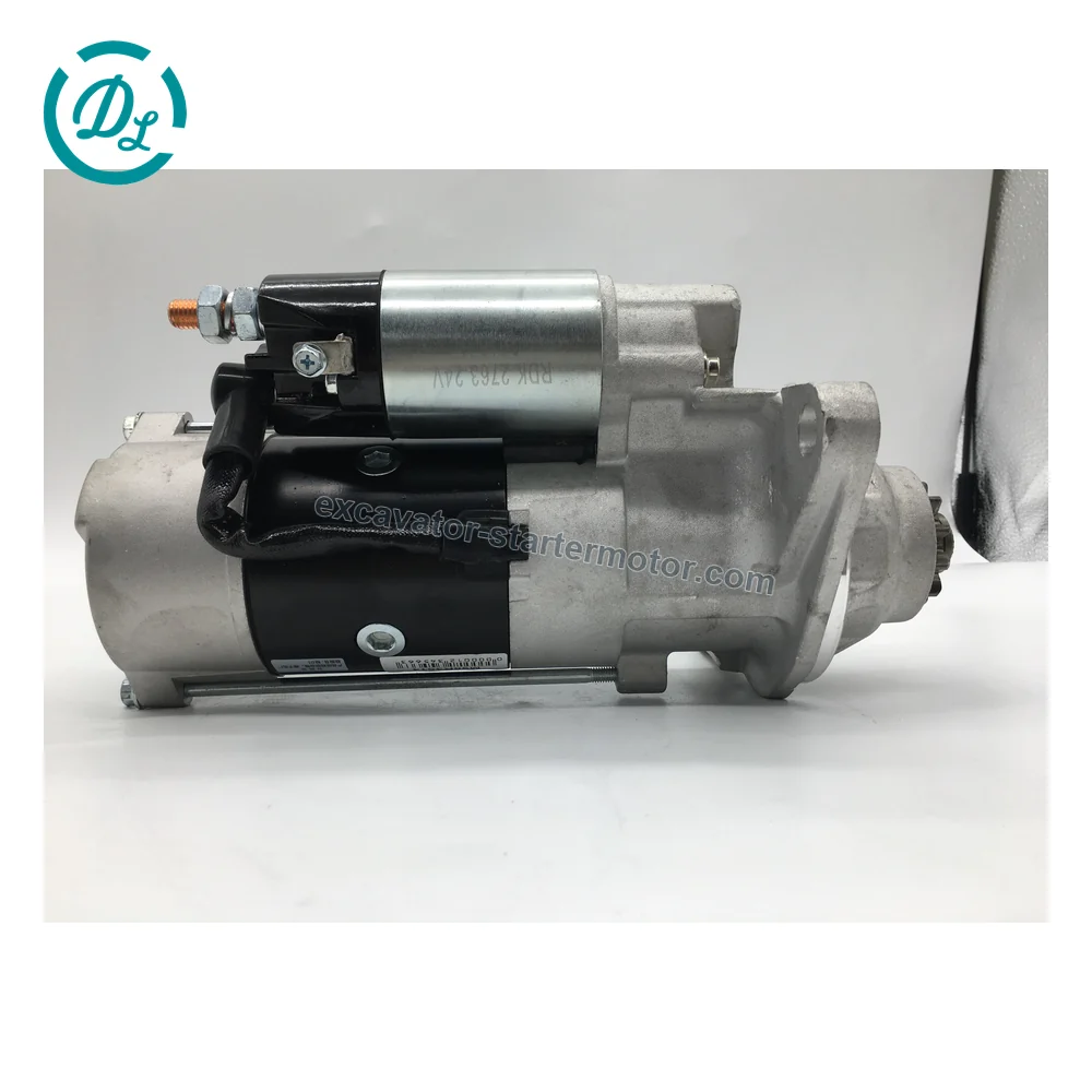 1811004322 M009T62371 24V 5.5kW 11-Tooth Starter for Isuzu 6UZ1, OEM/reference 1811004322, 24V 5.5kW 11-Tooth Starter, product view 2