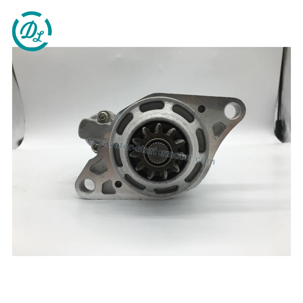 1811004322 M009T62371 24V 5.5kW 11-Tooth Starter for Isuzu 6UZ1, OEM/reference 1811004322, 24V 5.5kW 11-Tooth Starter, product view 3