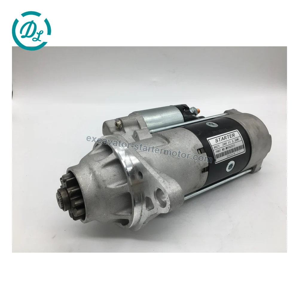 1811004322 M009T62371 24V 5.5kW 11-Tooth Starter for Isuzu 6UZ1, OEM/reference 1811004322, 24V 5.5kW 11-Tooth Starter, product view 4