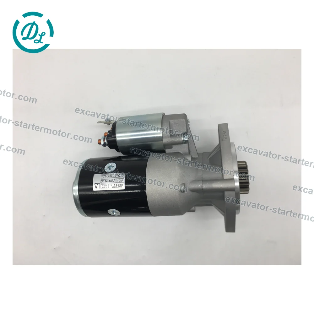 124976-77011 S114-349A 12V 1.2kW 15-Tooth Starter for Yanmar 4TN82E, OEM/reference 124976-77011, 12V 1.2kW 15-Tooth Starter Motor