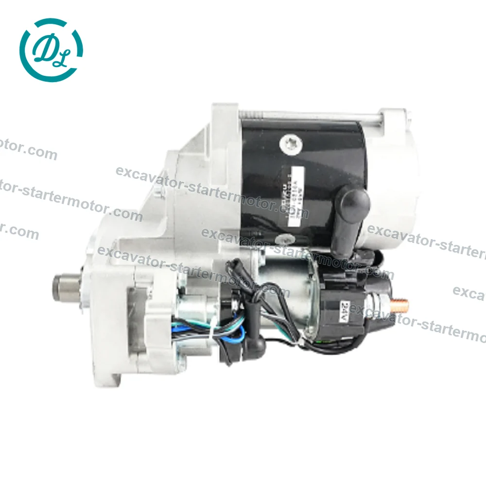 1-87618266-0 8-98062041-0 24V 4.5kW Starter for Isuzu 4BG1 Hitachi ZX120, OEM/reference 1-87618266-0, 24V 4.5kW Reduction Starter Motor, product view 5